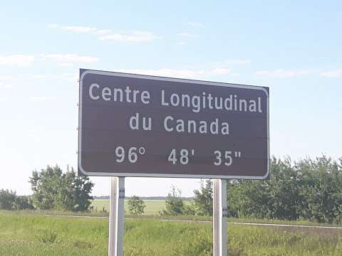 Longitudinal Center of Canada - 96 degrees 48 minutes 35 seconds
